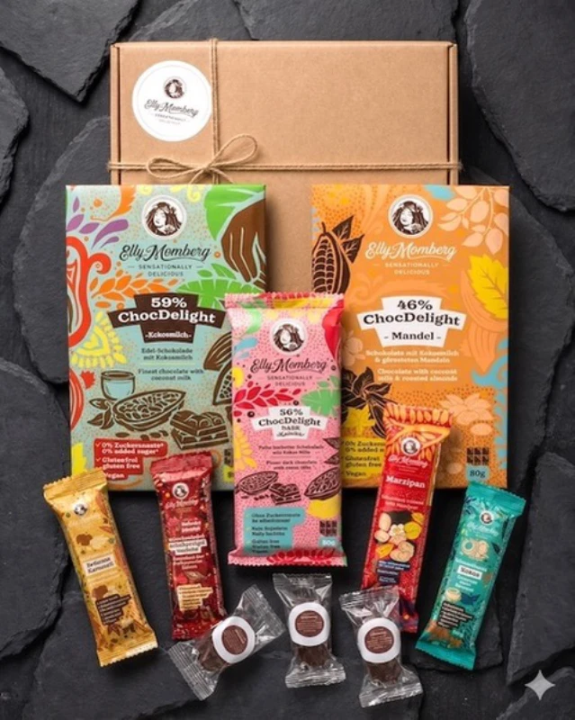 Schokolade ohne Zucker & Snacks von Elly Momberg Elly Momberg Probier Set-Klein